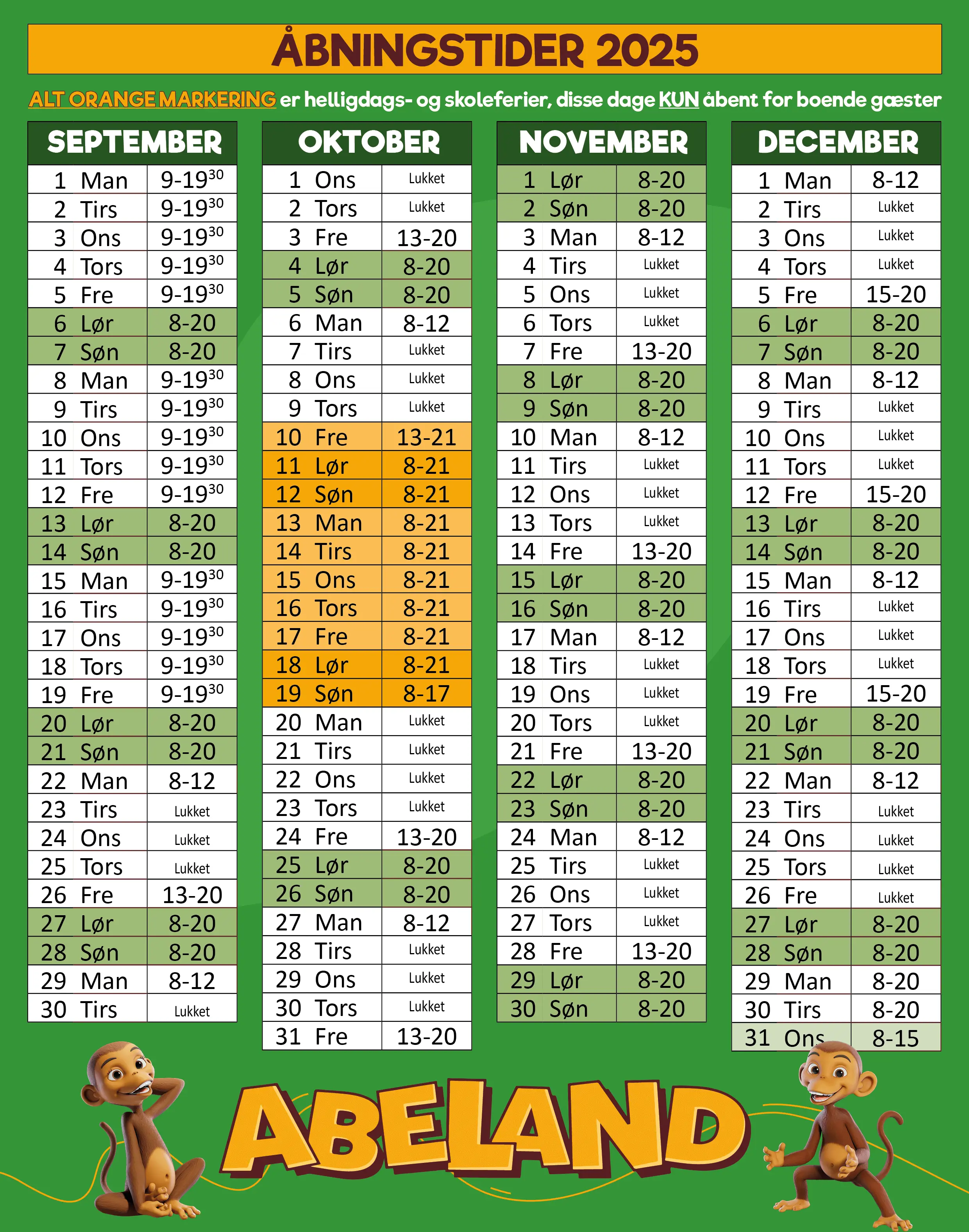 Åbningstider_Abeland_2025_3.3